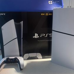 PS5 Slim Digital Edition (1TB) - Like New with Original Box & Controller