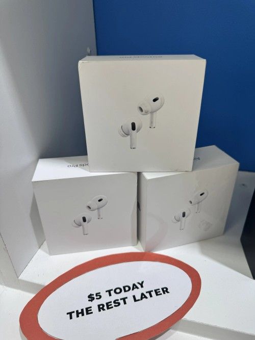 Apple Airpods Pro 2nd Generation Bluetooth Earbuds New - Pay $5 today and the rest later!!