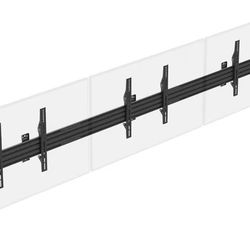 Monoprice 3x1 Menu Board Wall Mount for Screens Between 32in to 65in, Adjustable Tilt, Max Weight 66 Lbs Per Screen, VESA Patterns Up to 600x400, Stee