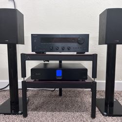 🔥 Special discount 🔥 Onkyo TX-8050 AM/FM/Internet radio receiver, Polk Audio T15 Home Theater Bookshelf Speakers