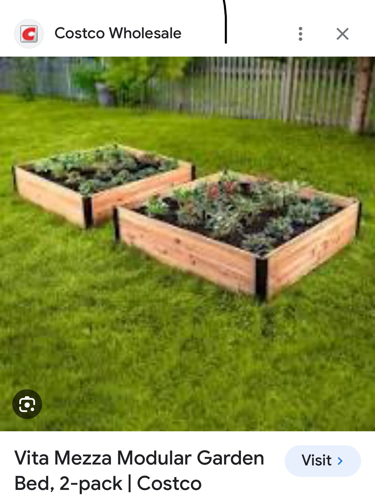 Costco Vita Mezza Modular Garden Bed, 2-pack