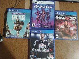 Bundle of PS4 games and a PS5 game