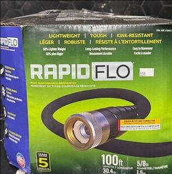 Teknor Rapid Flo 5/8 in. x 100 ft. Compact Garden Hose