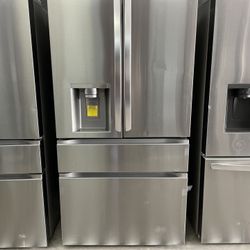 LG 4 Door Refrigerator In Stainless Steel - Standard Depth