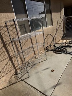 Four tier metal rack