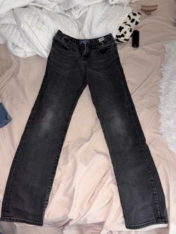 Black Washed Denim Jeans