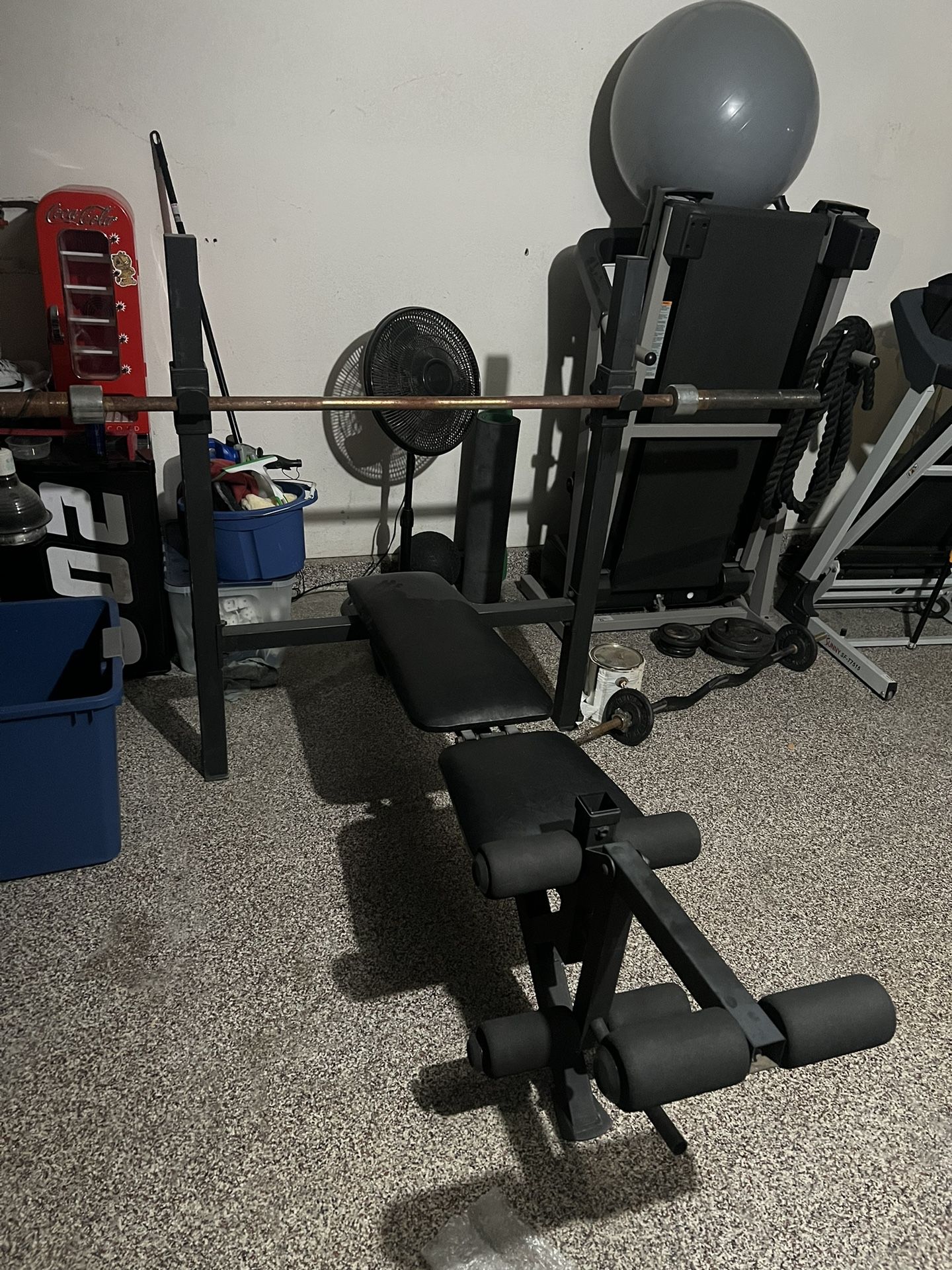 Recline Bench Set With Weights