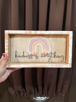 Rustic Wood Frame Kindness Is Everything 