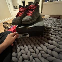 Jordan 1 Mid SE Craft Dark Smoke Red