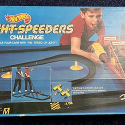 1989 Hot Wheels Light Speeders Challenge Race Track Play Set Used *RARE*