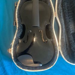 Black Sparkle Glitter Violin No Brand Name
