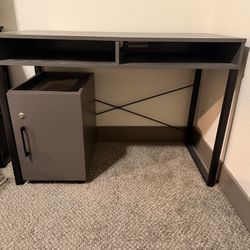 Desk With Filing Cabinet