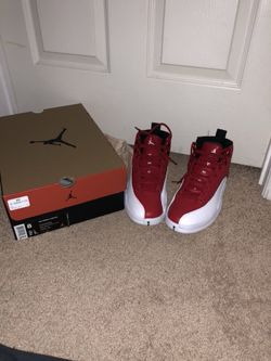 Jordan 12 Red and White