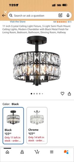 🔥 BRAND NEW Crystal Chandelier Ceiling Light -$45