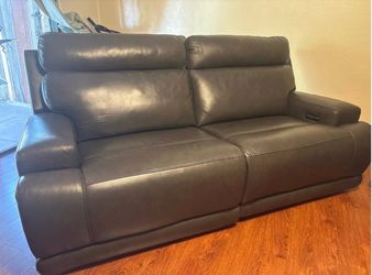 Like New Living Spaces Power Reclining Loveseat & Recliner Set – Only 1 Year Old