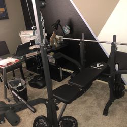 Adjustable Weight Bench - 8 in 1 Multi-Function Bench Press Set 