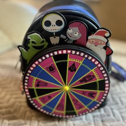 Nightmare before Christmas Loungefly Oogie Boogie Roulette wheel backpack 