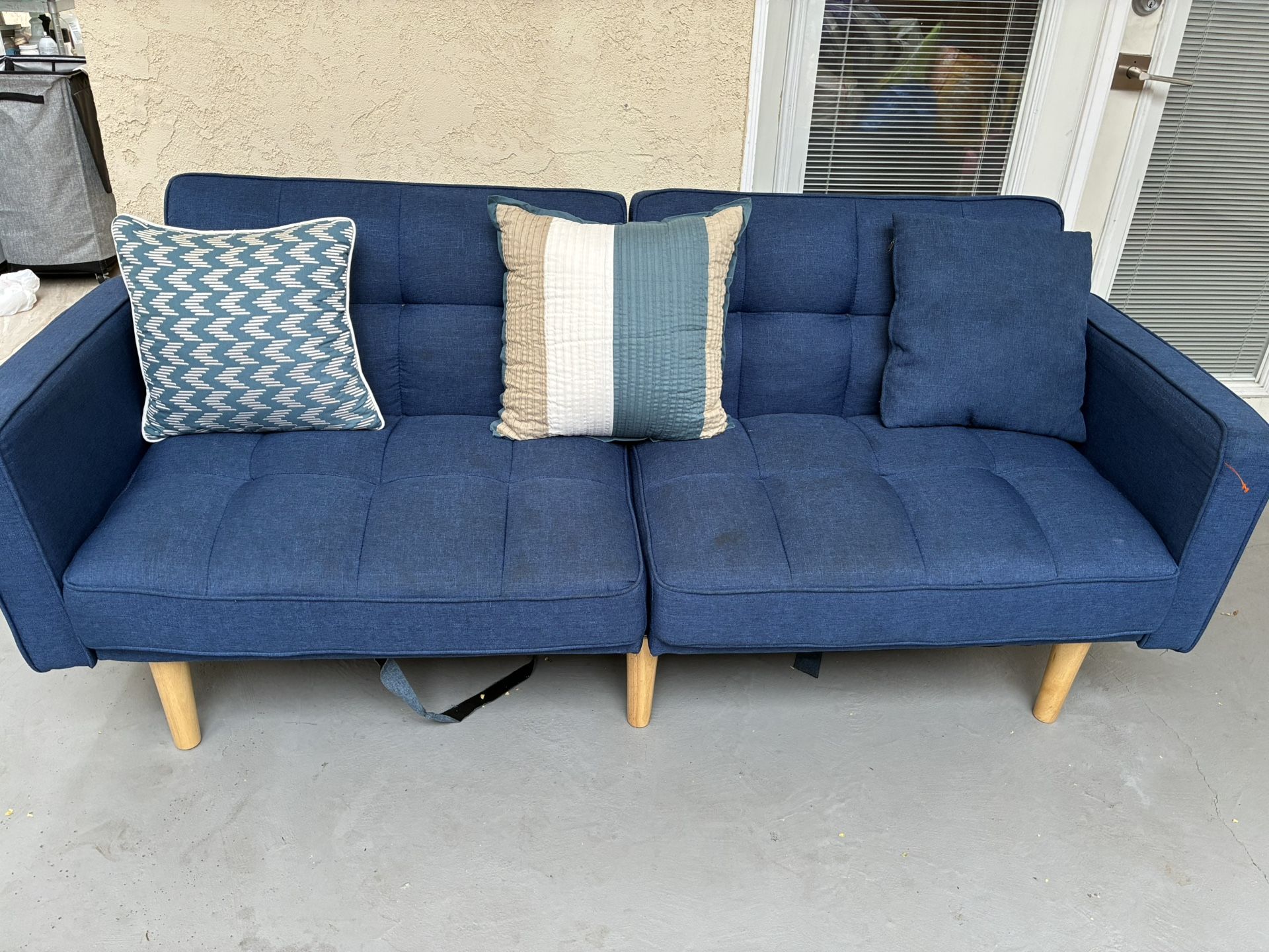 Blue Futon