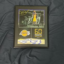 Kobe Final Game Memorabilia 