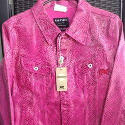 Hot Pink Snake Print Women's Jacket 🩷🩷🩷