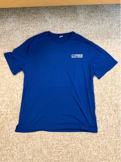 Mens Short-Sleeve Crew Neck T-Shirt - Royal Blue Size XL