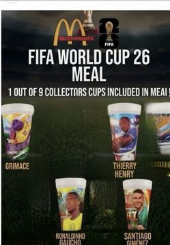Mcdonalds World  Cup, cups