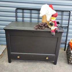 Large Refinished Vintage Storage Chest