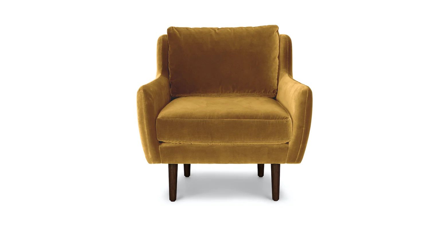 Article Matrix Yarrow Gold Lounge Chair 