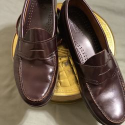 G.H.Bass &Co. Weejuns Leather Shoes Loafers Classic Slip-On Burgundy Size 11 Made in USA 🇺🇸 