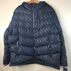 Tommy Hilfiger Men's Midweight Chevron Quilted Per - Navy Blue 2XL. New with tags.