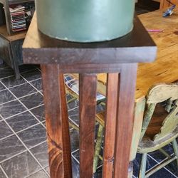 Tall Wooden Candle Holder 