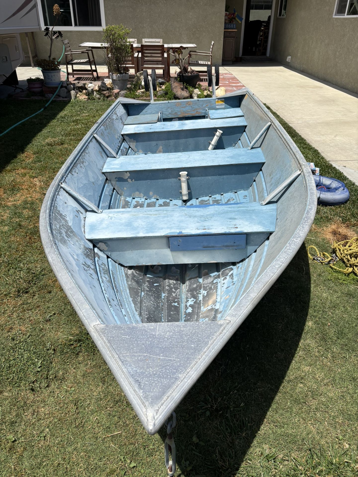 14’ Aluminum Boat With 100hp Honda 4 Stroke