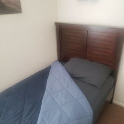 Twin Bed; frame And Mattress