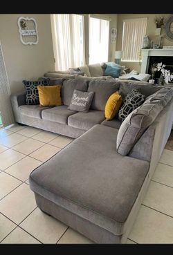 Beautiful Grey sectional couch from Ashley furniture