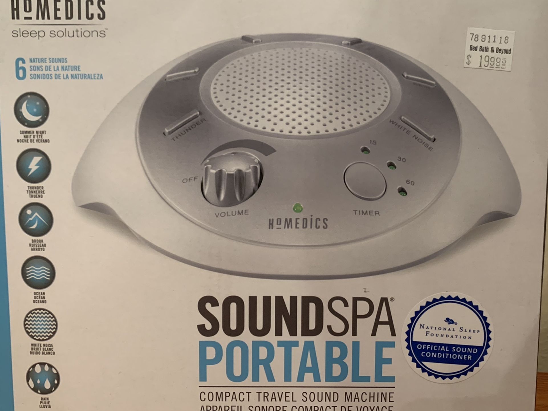 Homedics Sound Machine