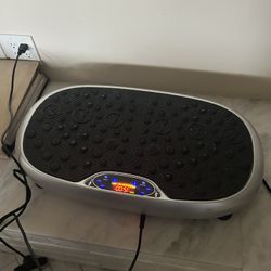Whole Body Vibration Exercise Plate w/ Resistance Bands