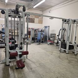 Life Fitness 8 Stack Jungle Gym Workout Fitness Commercial Grade Exercise Cable Crossover Weights