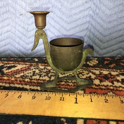 Brass Bird Candle Holder
