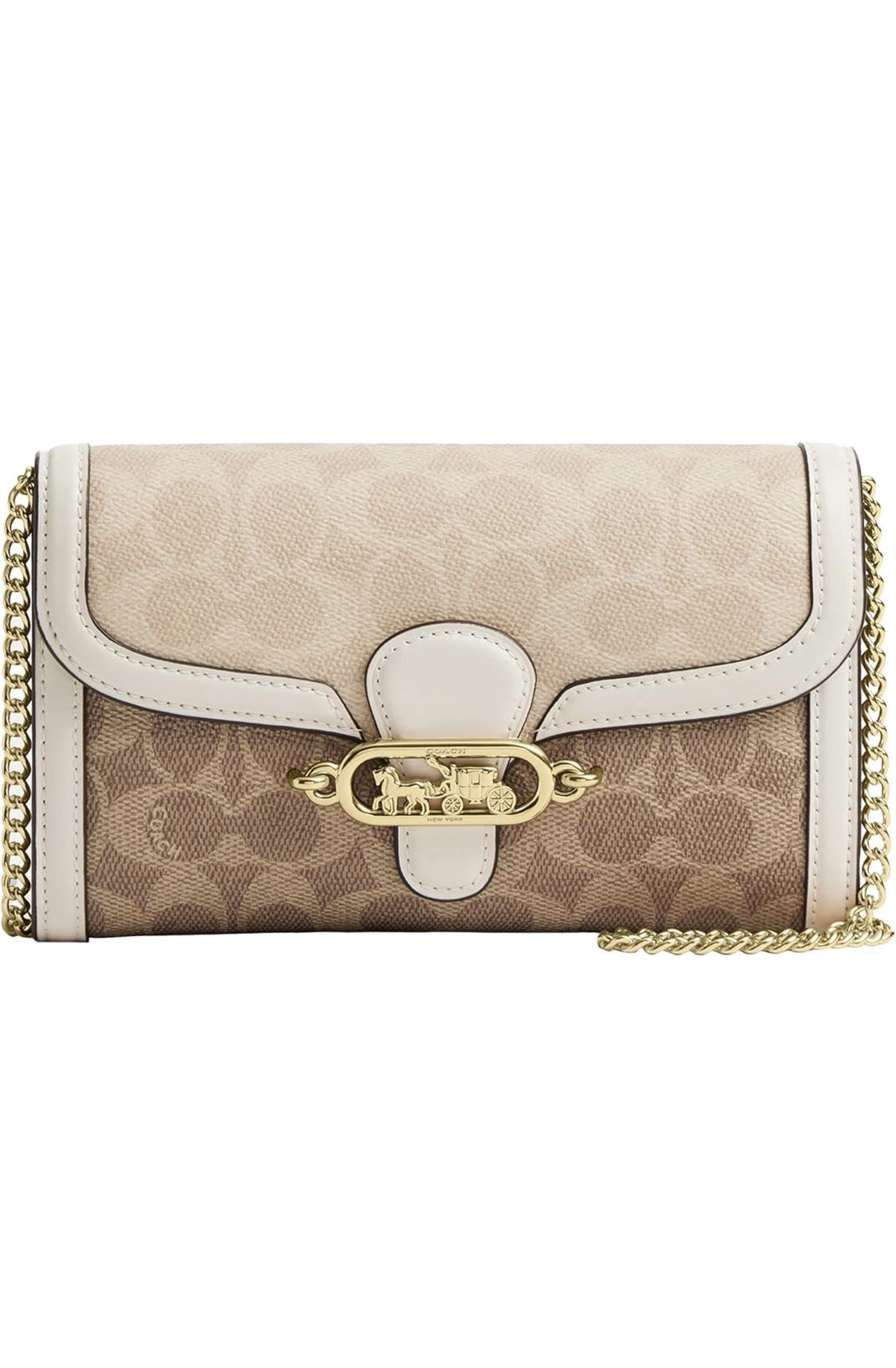 BRAND NEW! Coach Jade Chain Crossbody, IM/Tan/Sand/Chalk