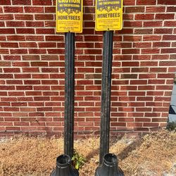 Sign posts with base- beekeeper