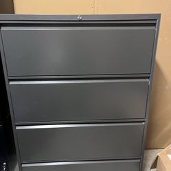 4-Drawer Lateral Metal Filing Cabinet