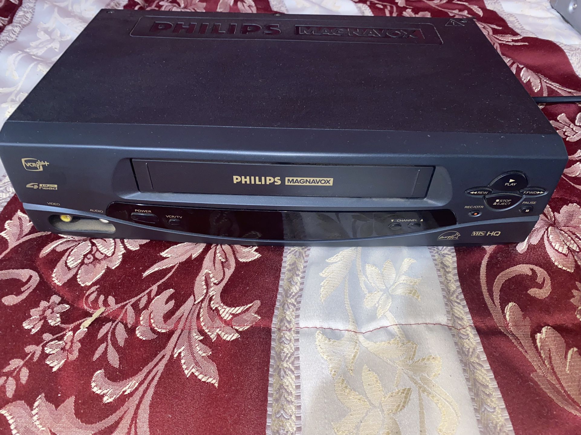 Philips Magnavox VRA431AT24 4-Head VHS VCR Tested NO REMOTE