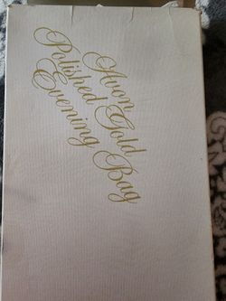 Avon Gold Lame Handbag. 