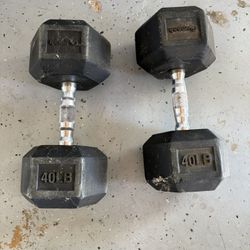 40 Pound Dumbells