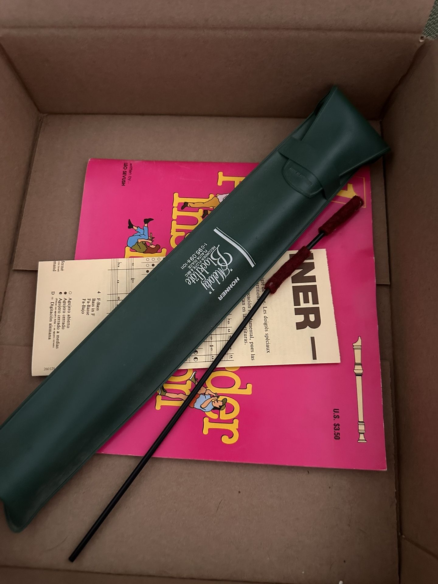 Vintage Hohner Recorder Instrument