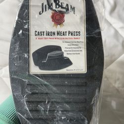 Cast Iron Meat Press 9’’ Heavy Duty Press With Stainless Steel Handle