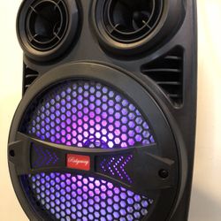   Karaoke Speaker - Portable 8” woofer -  / BLUETOOTH Microphone & Remote included FM RADIO-USB MUSIC PLAYER & TF CA HIGH QUALITY SOUND ! ( NEW IN BOX