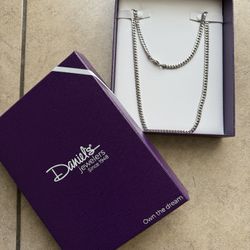 10KT WHITE GOLD 24-INCH 5.5MM  44.8 GRAMS CUBAN LINK CHAIN