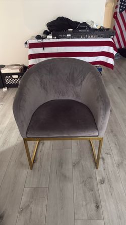 HD Buttercup Grey & Gold chair