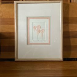 Signed  & Numbered   Floral Art By Wiscombe 